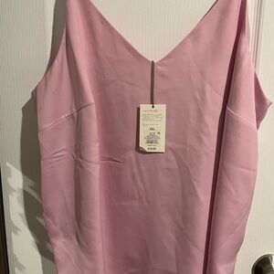 A new Day Bubblegum Pink Silk camisole top